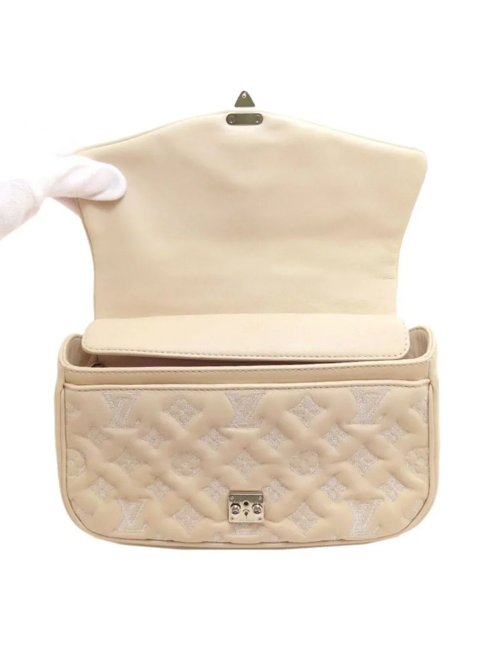 Louis Vuitton Pochette Monogram Chain Shoulder Bag Calfskin